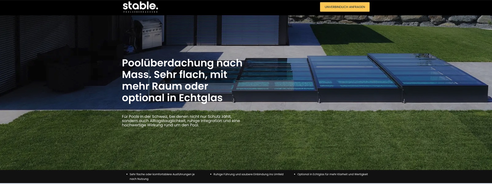 Webseite Aluna Suisse — stable.